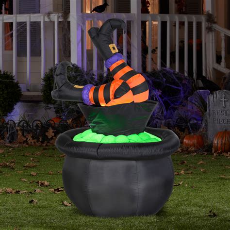 Go Big or Go Home: Oversized Inflatable Witch Legs for Halloween